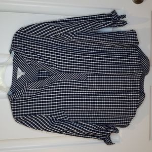 Crown & Ivy cotton shirt, sz PL